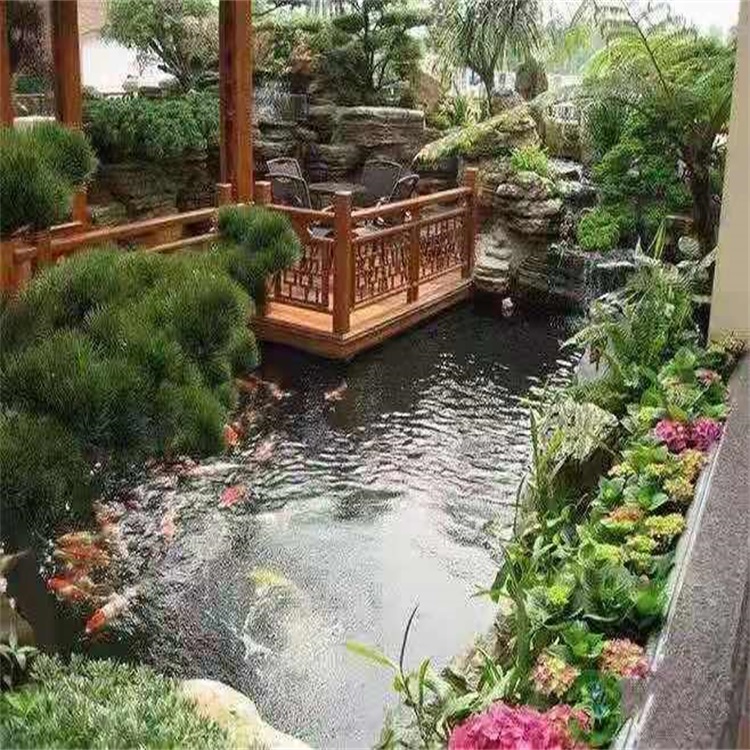 永年院子小鱼池假山设计